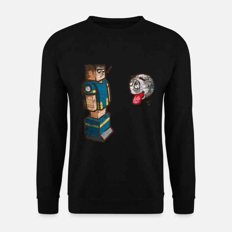 Tischfußball Geschenk - Unisex Pullover - Schwarz