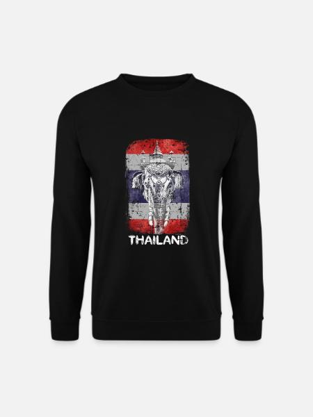 Thailand holiday elephant - Unisex Sweatshirt - black