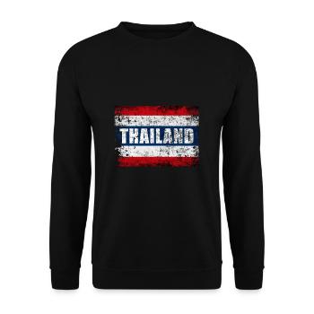 Thailand - Unisex Sweatshirt - black - Front - Alina (178cm) & Michal (187cm)