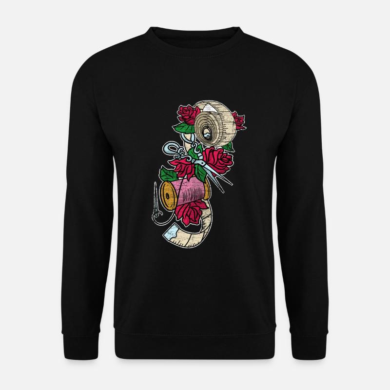 Nähen - Unisex Pullover - Schwarz