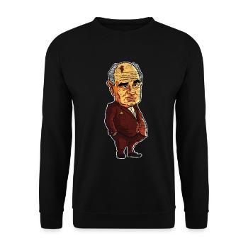 Mikhail Gorbachev Gift - Unisex Sweatshirt - black - Front - Alina (178cm) & Michal (187cm)