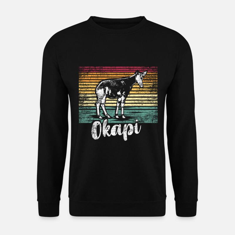Okapi Geschenk - Unisex Pullover - Schwarz