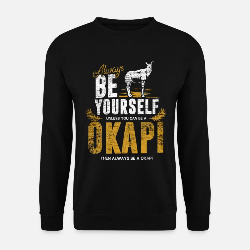 Okapi Geschenk - Unisex Pullover - Schwarz