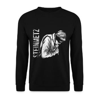 Stonemason gift - Unisex Sweatshirt - black - Front - Alina (178cm) & Michal (187cm)