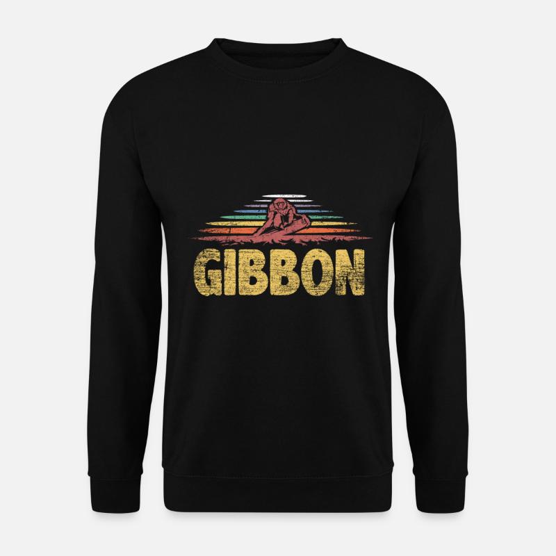Gibbon Geschenk - Unisex Pullover - Schwarz