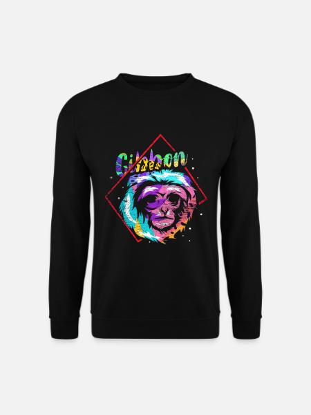 Cadeau Gibbon - Sweat-shirt Unisexe - noir