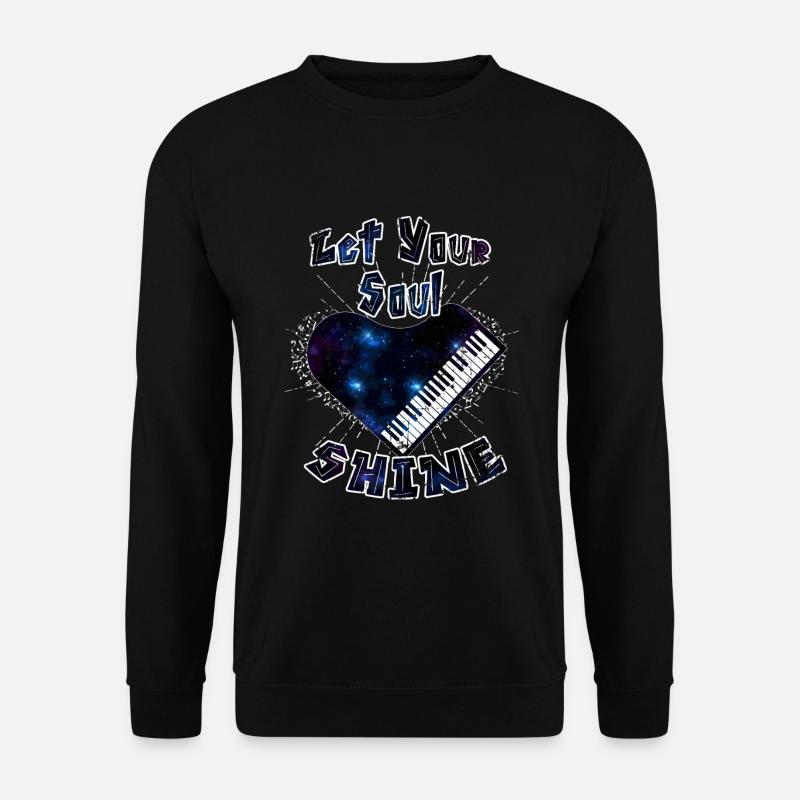 Klavier - Unisex Pullover - Schwarz