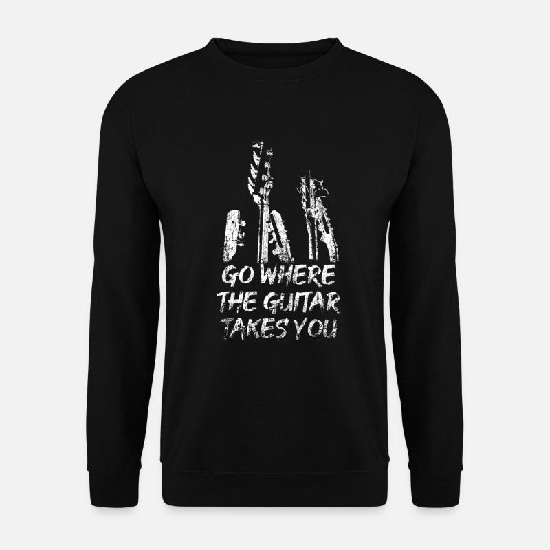 Gitarre - Unisex Pullover - Schwarz