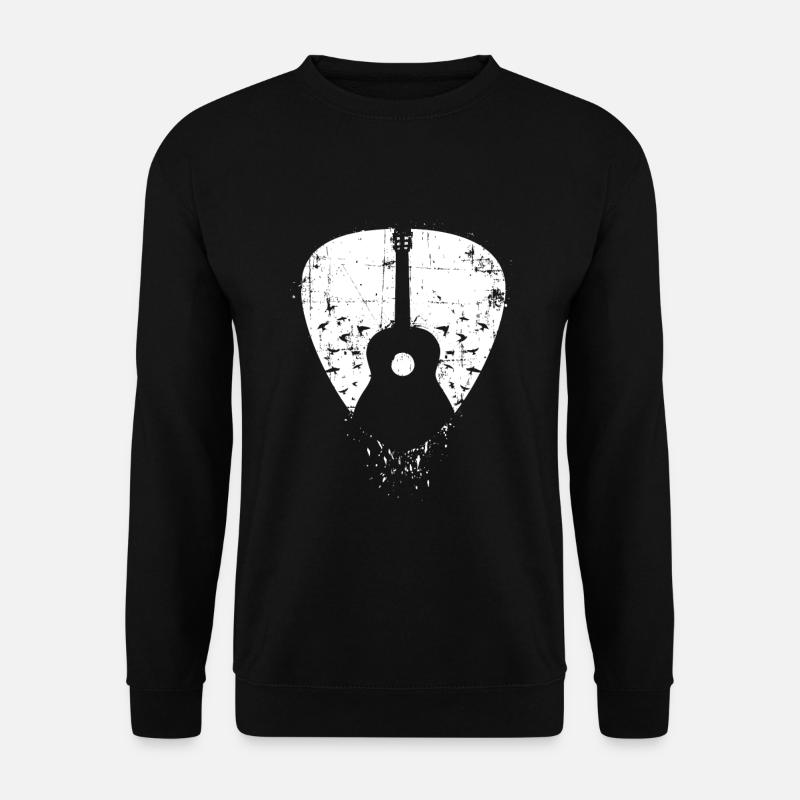 Gitarre Plektrum Geschenk - Unisex Pullover - Schwarz