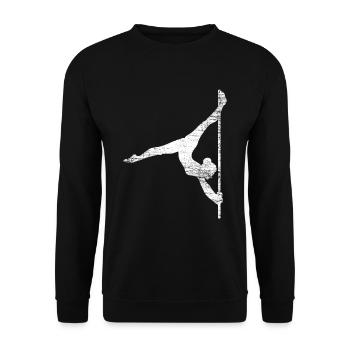 Pole Dance - Unisex Pullover - Schwarz - Vorne - Alina (178cm) & Michal (187cm)
