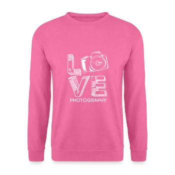 Photograph Fotografie Liebe Hobby - Unisex Pullover - Pink - Vorne