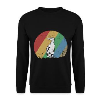 Cadeau de cormoran - Sweat-shirt Unisexe - noir - Devant - Alina (178cm) & Michal (187cm)