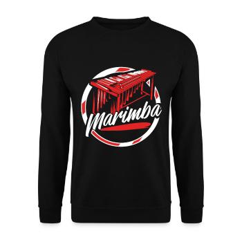 Marimba - Unisex Pullover - Schwarz - Vorne - Alina (178cm) & Michal (187cm)