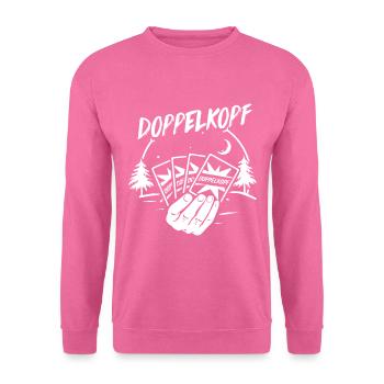Doppelkopf Geschenk - Unisex Pullover - Pink - Vorne