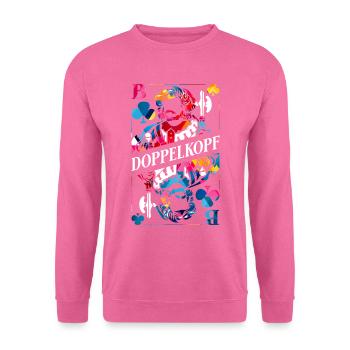 Doppelkopf Polygon - Unisex Pullover - Pink - Vorne