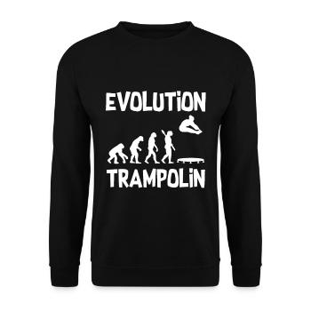 Trampoline development - Unisex Sweatshirt - black - Front - Alina (178cm) & Michal (187cm)