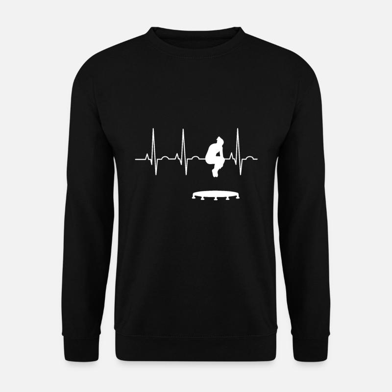 Trampoline heartbeat - Unisex Sweatshirt - black