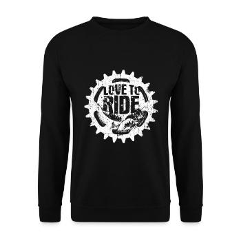 Bicycle Bike Sport Bike - Unisex Sweatshirt - black - Front - Alina (178cm) & Michal (187cm)