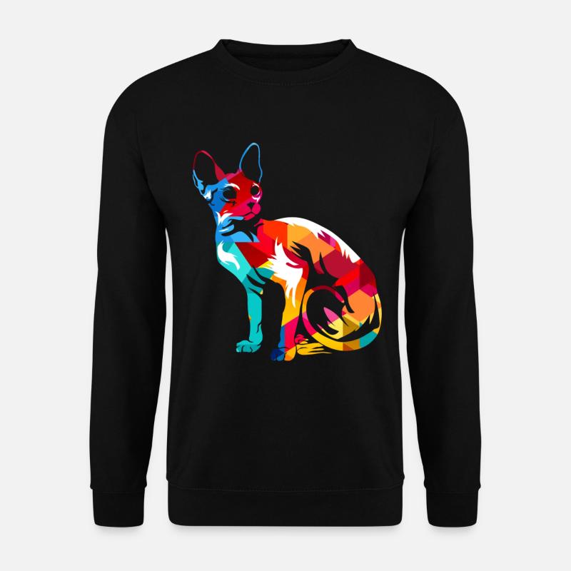 Sphynx Katze - Unisex Pullover - Schwarz