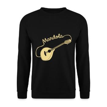 Cadeau Mandola - Sweat-shirt Unisexe - noir - Devant - Alina (178cm) & Michal (187cm)