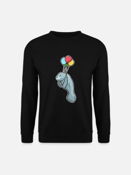 manatee - Unisex Sweatshirt - black