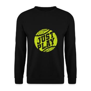 Balle de tennis Sport Hobby - Sweat-shirt Unisexe - noir - Devant - Alina (178cm) & Michal (187cm)