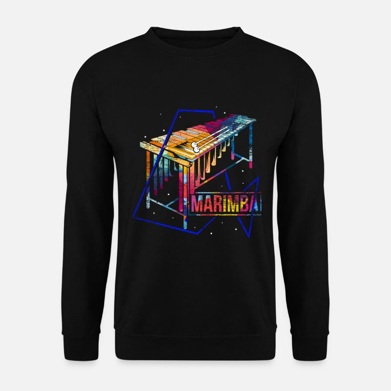 Cadeau polygone Marimba - Sweat-shirt Unisexe - noir