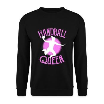 Handball fille reine sport - Sweat-shirt Unisexe - noir - Devant - Alina (178cm) & Michal (187cm)
