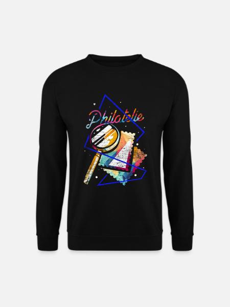 Philately polygon gift - Unisex Sweatshirt - black
