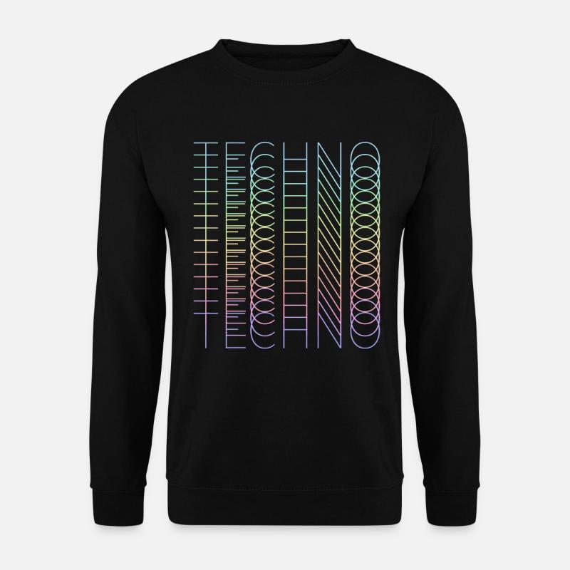 techno techno techno - Unisex Pullover - Schwarz