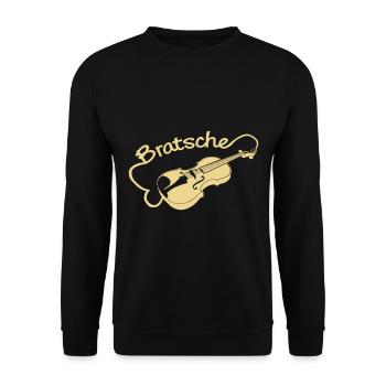 viola - Unisex Sweatshirt - black - Front - Alina (178cm) & Michal (187cm)