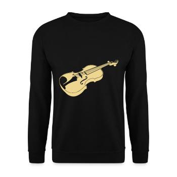 viola - Unisex Sweatshirt - black - Front - Alina (178cm) & Michal (187cm)