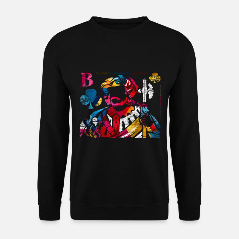 Doppelkopf Polygon Geschenk - Sweat-shirt Unisexe - noir