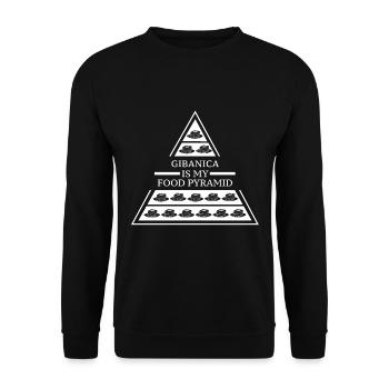 Prekmurska gibanica - Unisex Pullover - Schwarz - Vorne - Alina (178cm) & Michal (187cm)