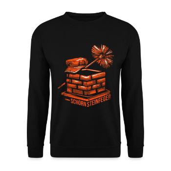 Chimney sweep - Unisex Sweatshirt - black - Front - Alina (178cm) & Michal (187cm)