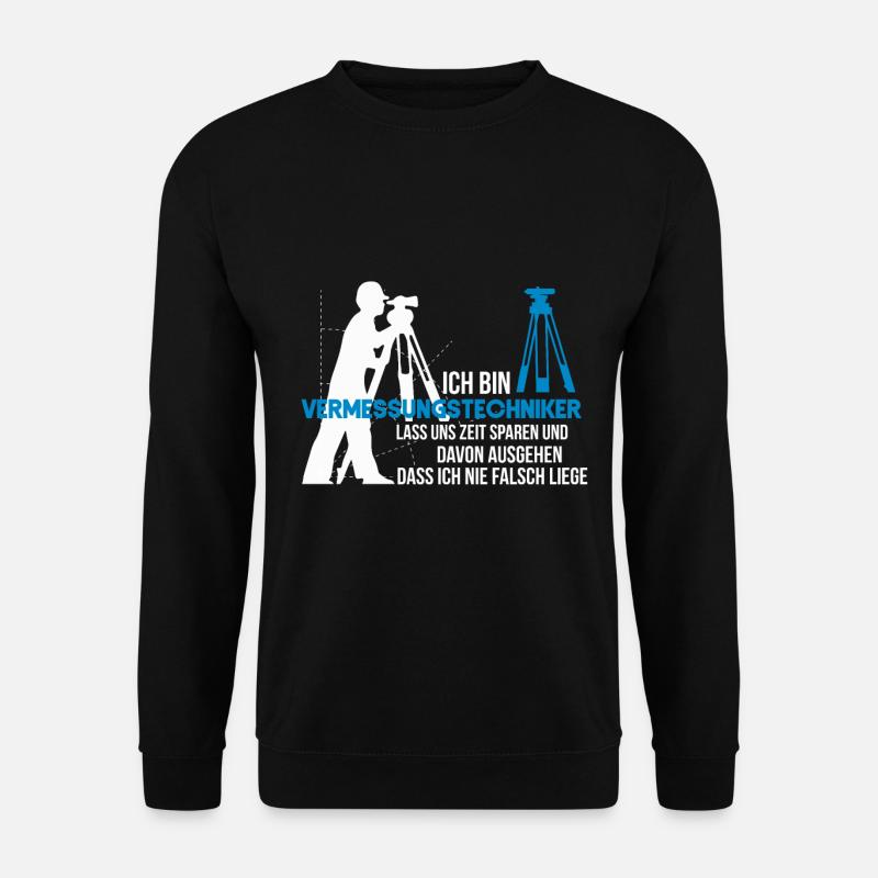 Vermessungstechniker - Unisex Pullover - Schwarz