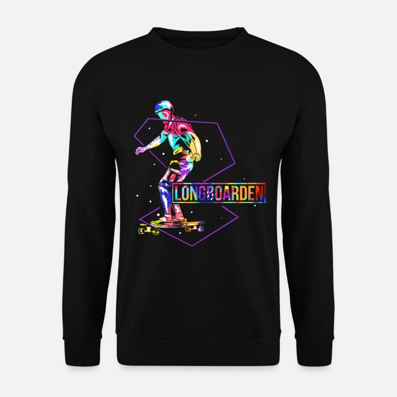 Longboards Polygon - Unisex Sweatshirt - black