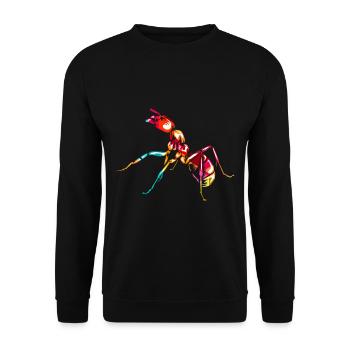 Ameise - Unisex Pullover - Schwarz - Vorne - Alina (178cm) & Michal (187cm)