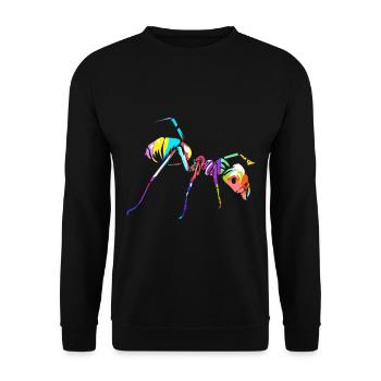 Ameisen - Unisex Pullover - Schwarz - Vorne - Alina (178cm) & Michal (187cm)
