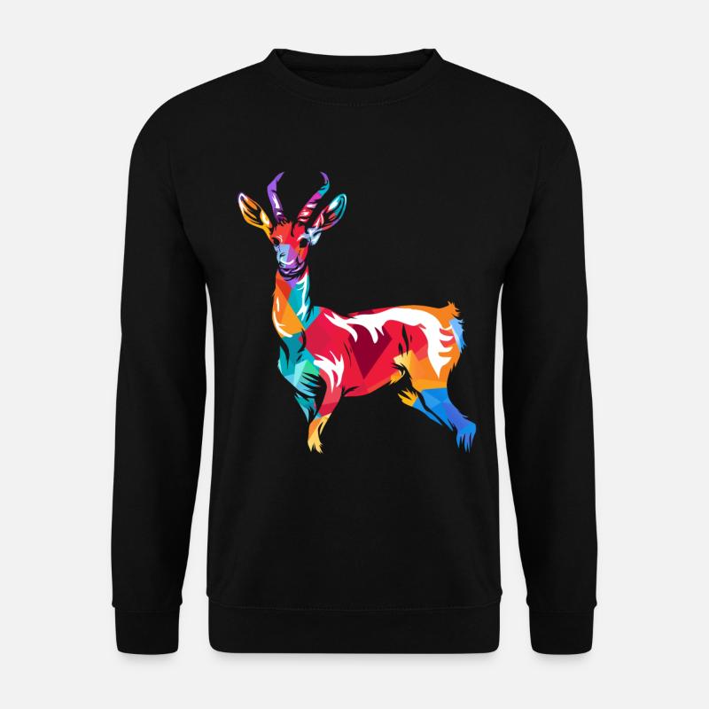 Gazelle polygon - Unisex Sweatshirt - black