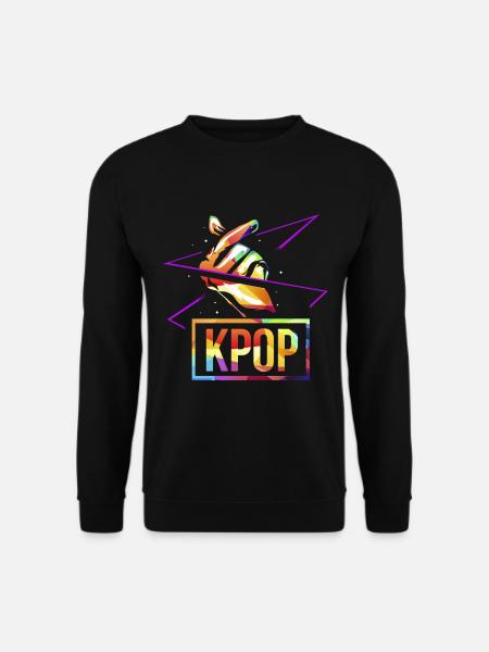K-pop polygon - Unisex Sweatshirt - black