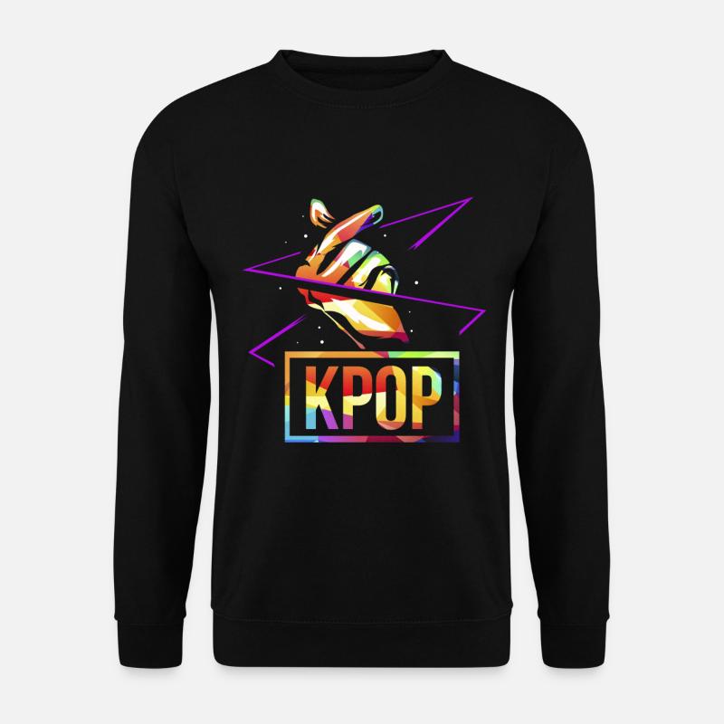 K-pop polygon - Unisex Sweatshirt - black