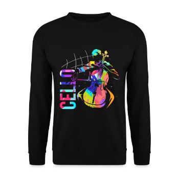 Cello - Unisex Pullover - Schwarz - Vorne - Alina (178cm) & Michal (187cm)
