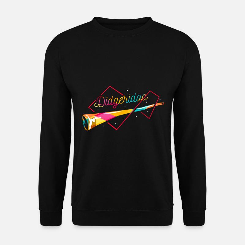 Didgeridoo polygon - Unisex Sweatshirt - black