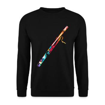 Bassoon gift - Unisex Sweatshirt - black - Front - Alina (178cm) & Michal (187cm)