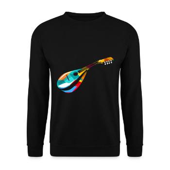 mandolin - Unisex Sweatshirt - black - Front - Alina (178cm) & Michal (187cm)