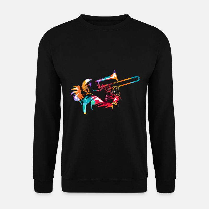 trombone - Unisex Sweatshirt - black