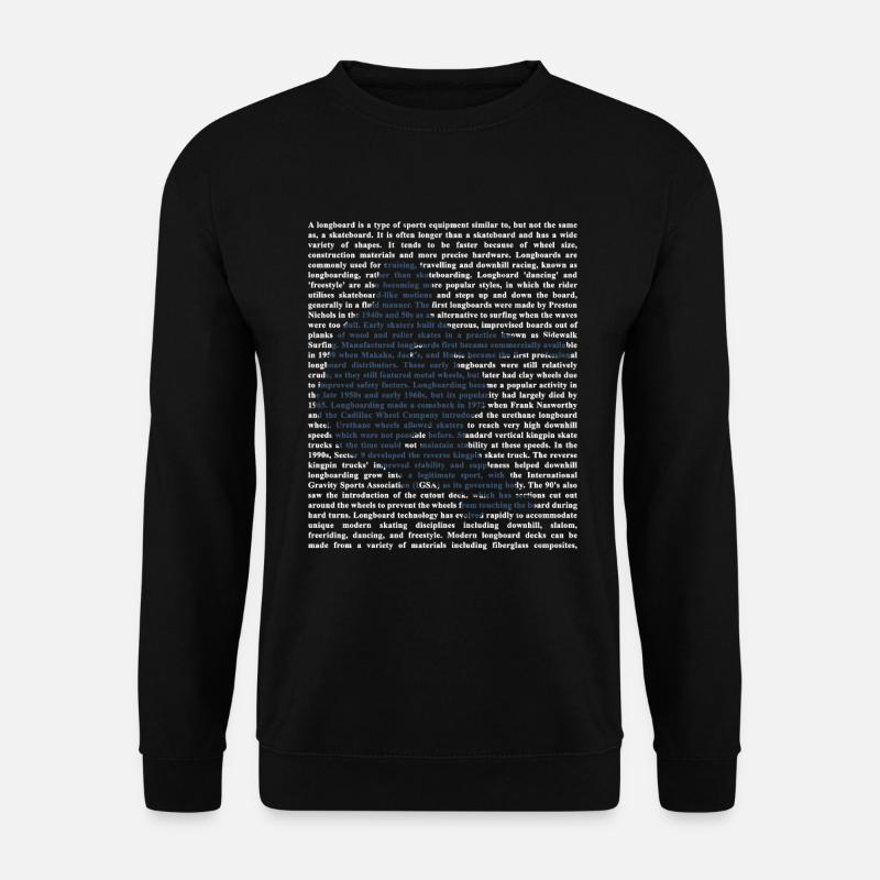 Longboard - Unisex Pullover - Schwarz