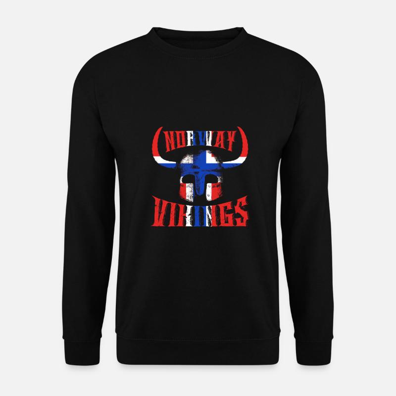 Norwegen Wikinger - Unisex Pullover - Schwarz