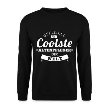 Altenpleger - Unisex Sweatshirt - black - Front - Alina (178cm) & Michal (187cm)